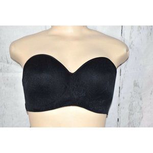 Natori Private Luxuries Strapless Black Bra With